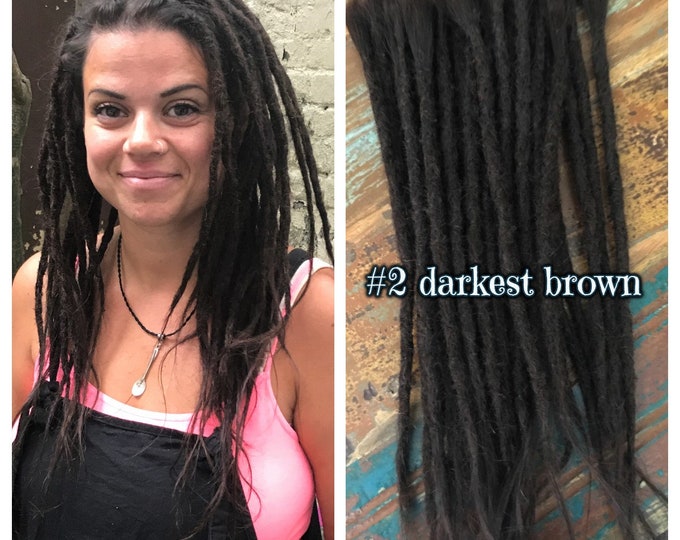 Custom Any Colour Human Hair Dread Extensions Etsy