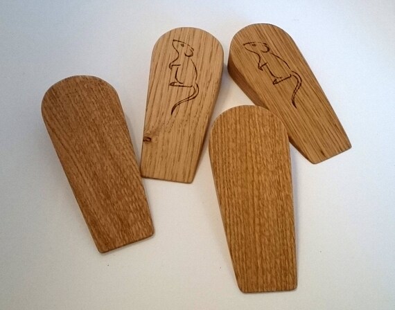 Handmade Solid Oak Door Stop Sustainable Timber And Natural Etsy