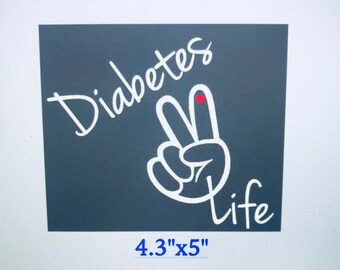 Diabetes Life Car Decal