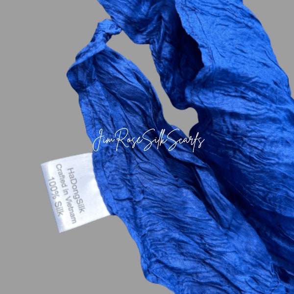 Cobalt Blue Scarf - Etsy