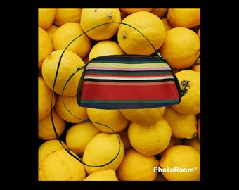 Unbranded y2k multicolor colorful striped crossbody strap bag purse women's small early 2000s accessory handbag cute