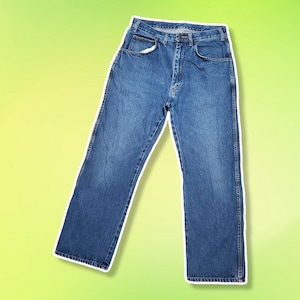 31 x 28 // Key vintage 90s high-rise tapered leg dad jeans medium wash 100% cotton soft material unisex