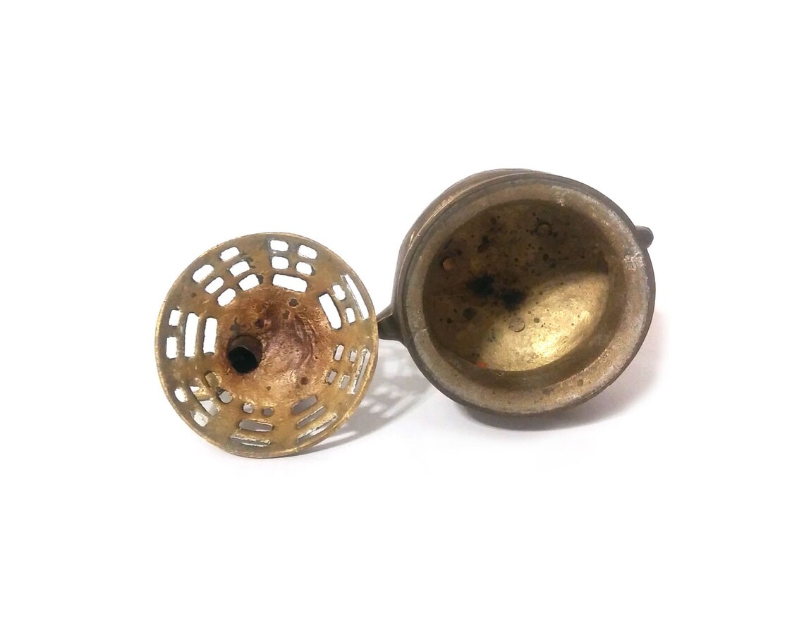 Vintage chinesische Foo Hund Messing Weihrauch Brenner Etsy