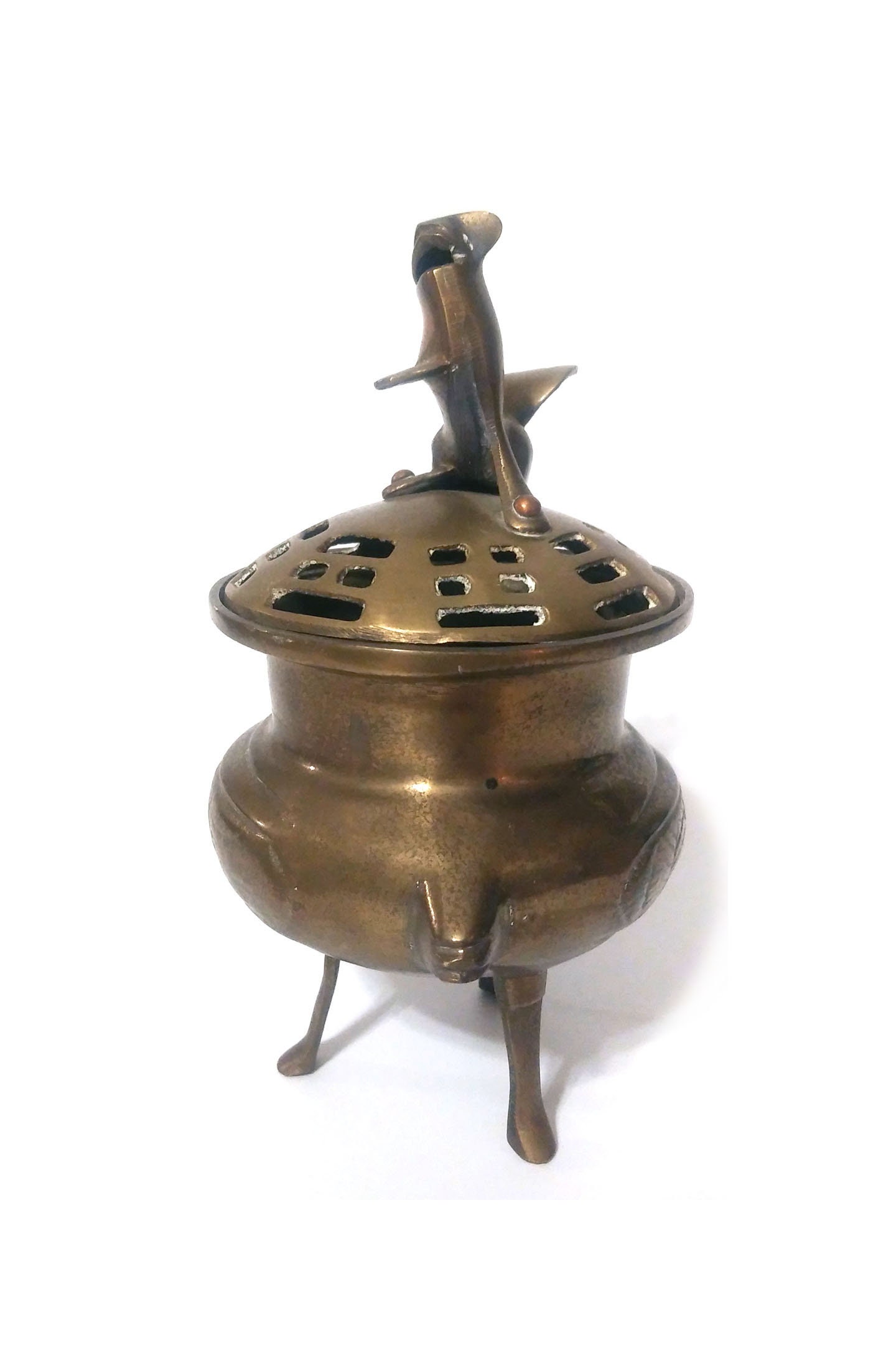 Vintage chinesische Foo Hund Messing Weihrauch Brenner Etsy