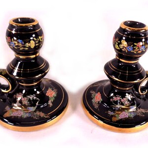 Vintage Fakiolas Candle Holders Handmade In Greece In 24K Gold