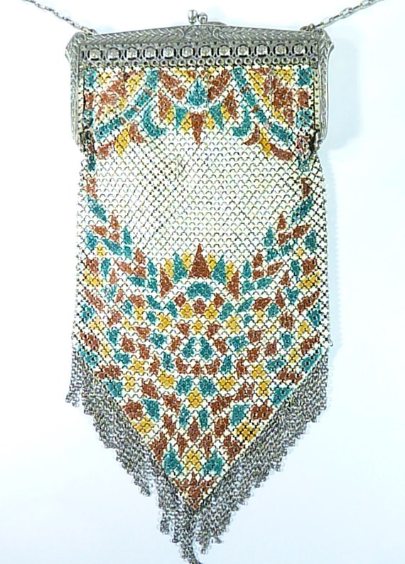 Antique Mandalian Mesh Purse Antique Flapper Purse