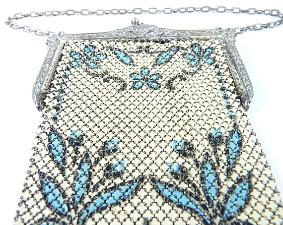 1920s Flapper dance purse Mandalian Mesh Purse