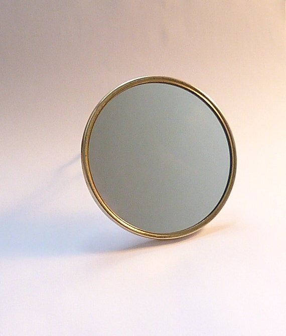 Vintage Hand Mirrors Cream And Gold Tabletop Mirror 1950s Vintage Hand Mirrors Cream And Gold