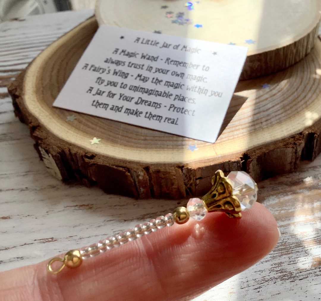 Mini Magical Gift Set Gift of Magic Contains a Miniature Magic Wand, a Fairy Wing, Stardust