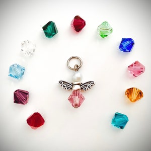 Birthstone Charm for necklace, add on birthstone crystal pendant for necklaces bracelets and more, birthstone jewelry, birthstone charms
