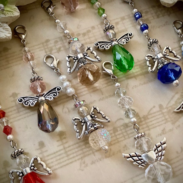 Guardian Angel Charms, Wedding Gift, Watch over me, Friend Gift, Thank you gift, Kindness Gift, God Bless You Prayer Angels with Card, Angel