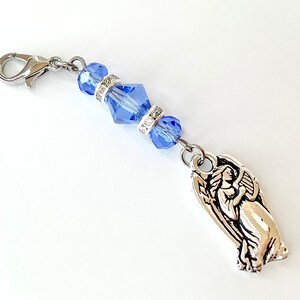 Something Blue Bouquet Charm, Blue Crystal Wedding Bouquet Charm, Something Blue for Bride, Wedding Dress Charm, Garter Charm, Bride Gift