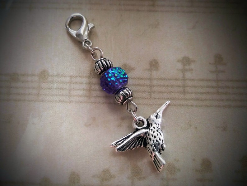 Blue Hummingbird Bouquet Charm Some Wedding Max 66% OFF Cheap mail order specialty store