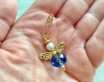 Algo Azul Anjo Buquê Charm, Lembrança Memorial