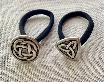 Celtic Knot Hair Tie: Antique Silver Viking Hair Accessories - Etsy