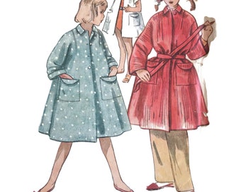 Vintage 1950s Robe Pattern, Simplicity Sewing Pattern, Size 10 Bust 31 ...