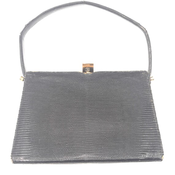 Vintage 1940s Handbag Rendl Original, Alligator B… - image 5