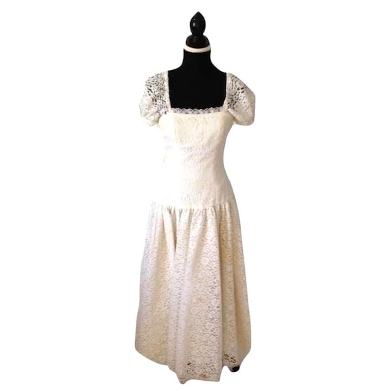 chinese dress ladies Ivory 3D Embroidered Lace main image 0