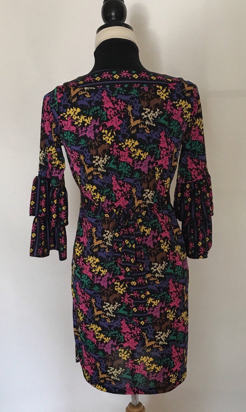 Vintage Betsey Johnson Dress Jersey Knit Mini Dress Ruffle - Etsy