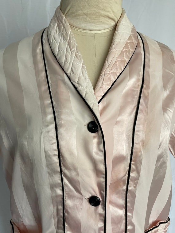 Vintage Lingerie Pink Satin Bed Jacket Miss America - Etsy