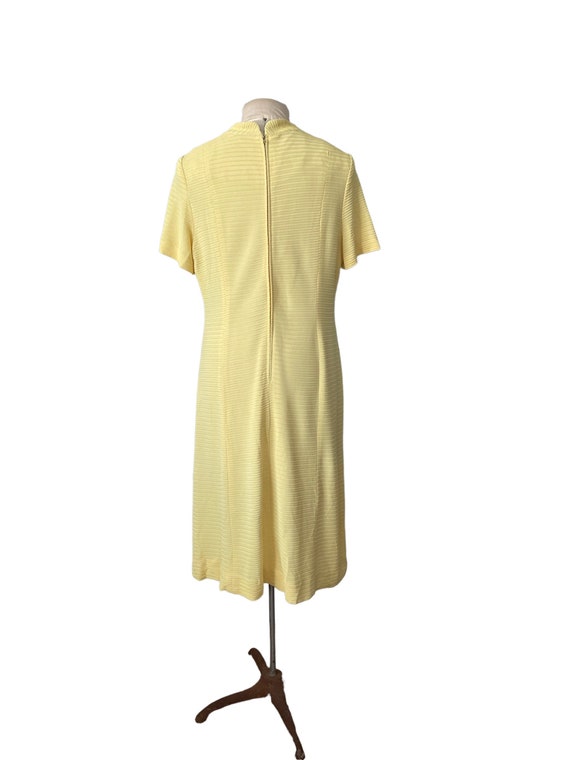 Vintage 1960s Lady Brief Dress, Yellow A-Line Day… - image 9