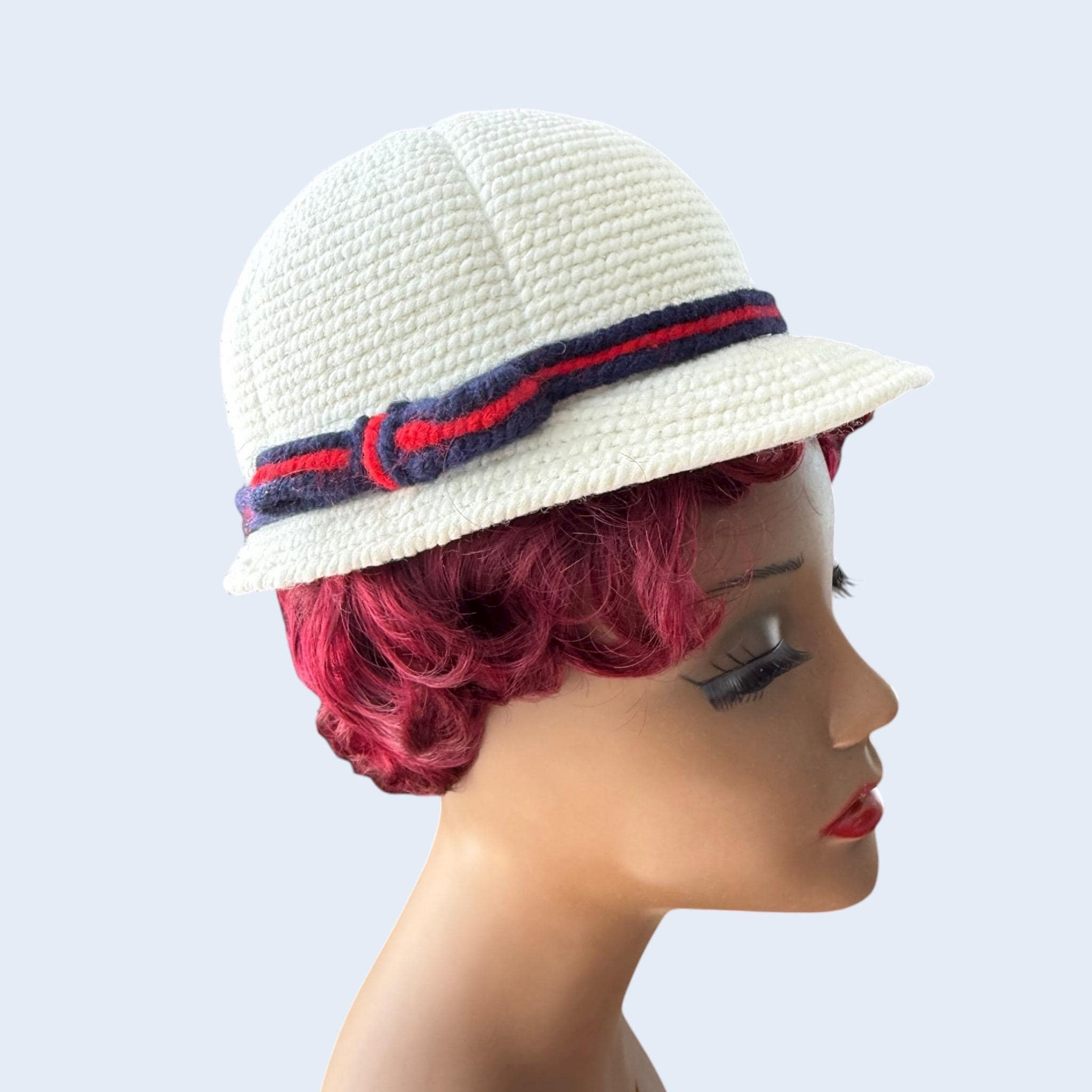 Vintage 60s Everitt Cloche Bell Hat Yarn Neutral Everitt Hat - Etsy main image 2