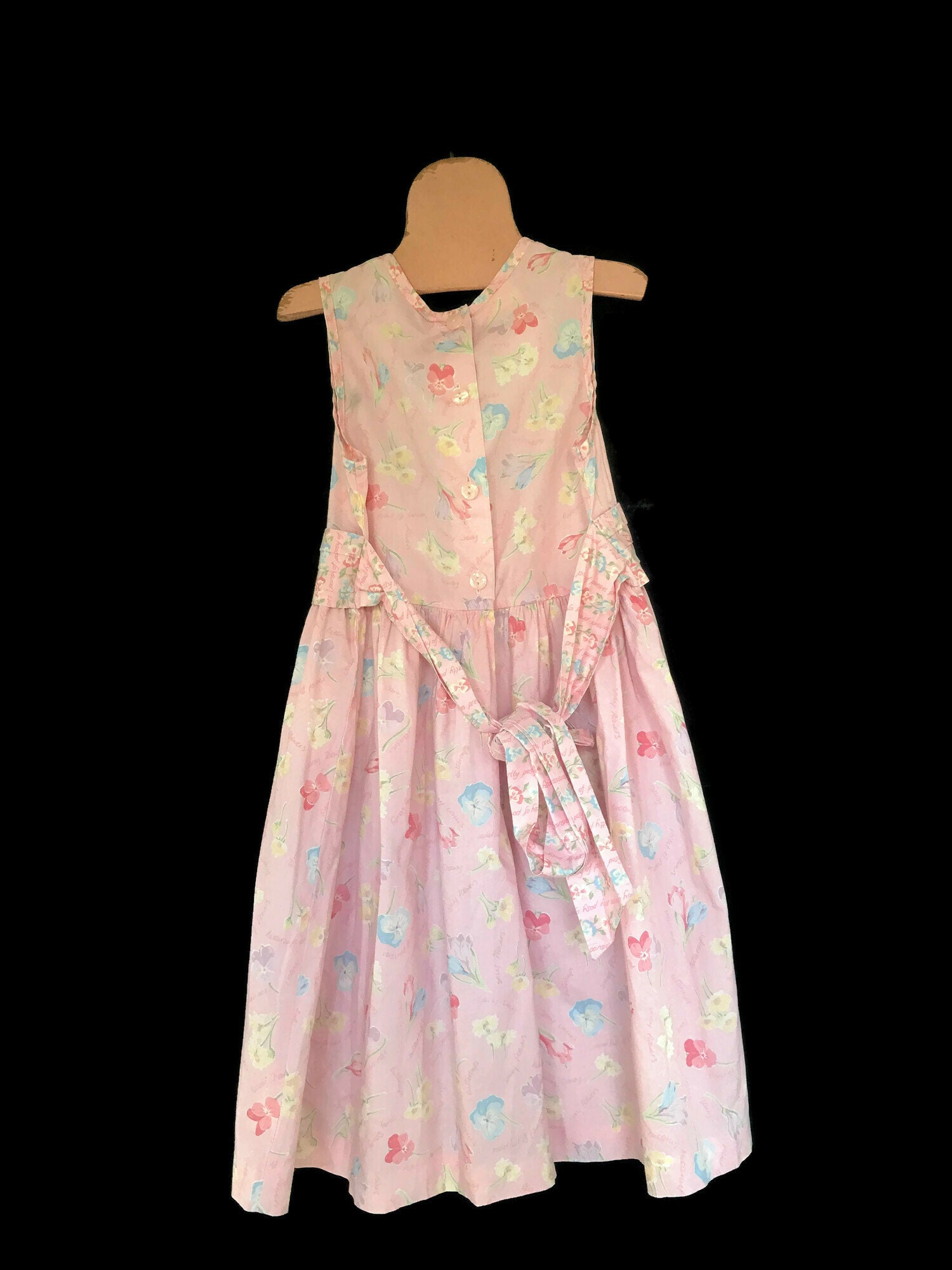 Vintage Girls Dress, Laura Ashley Mother & Child, 3T, Pink