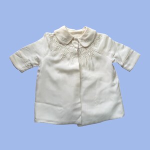Antique Childs Silk Christening Coat: Handmade, Smocking, 12-18 Months