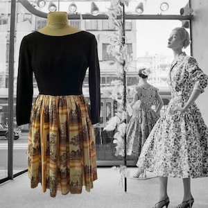 50s dress long sleeve deals