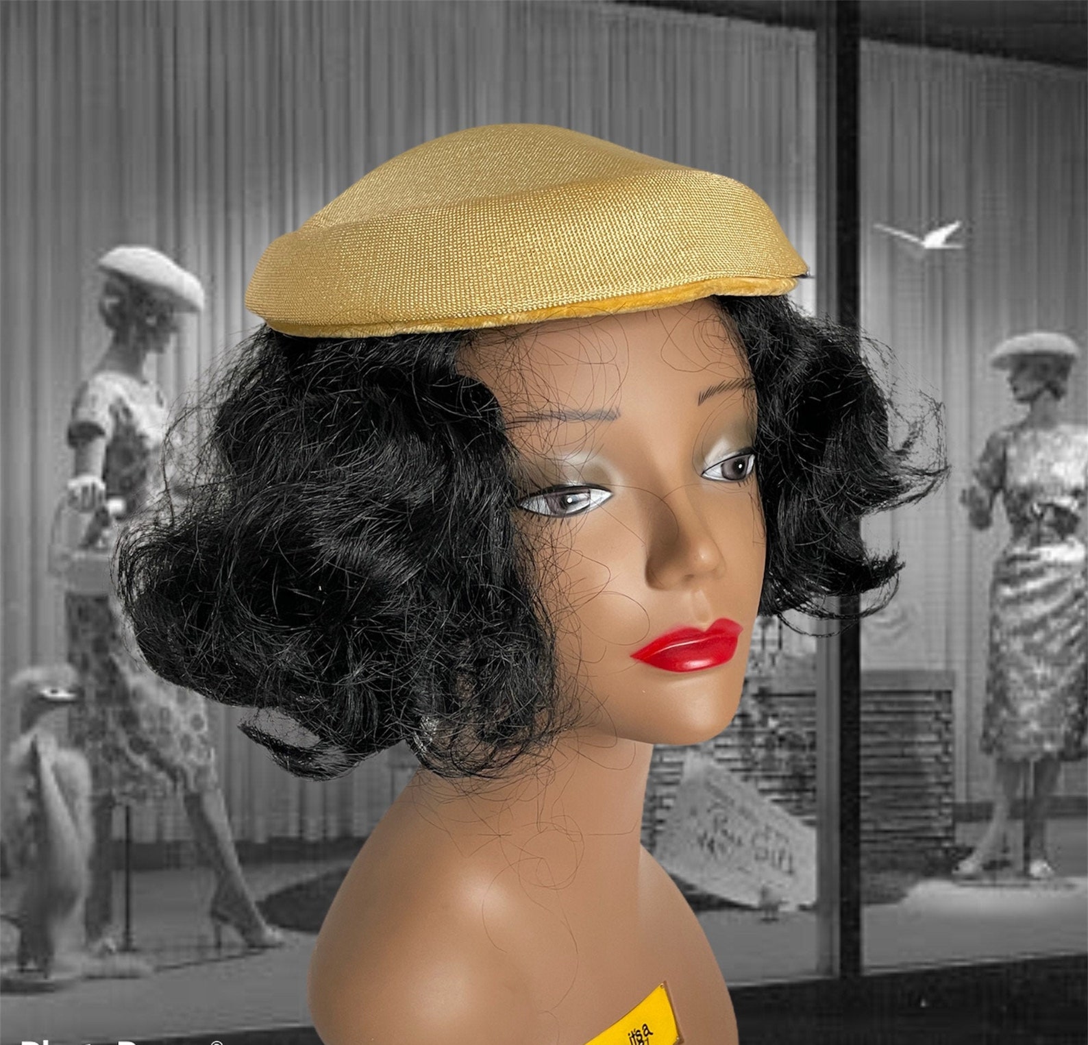 Vintage 1950s Mini Saucer Hat Yellow Summer Hat Formal Hat Etsy