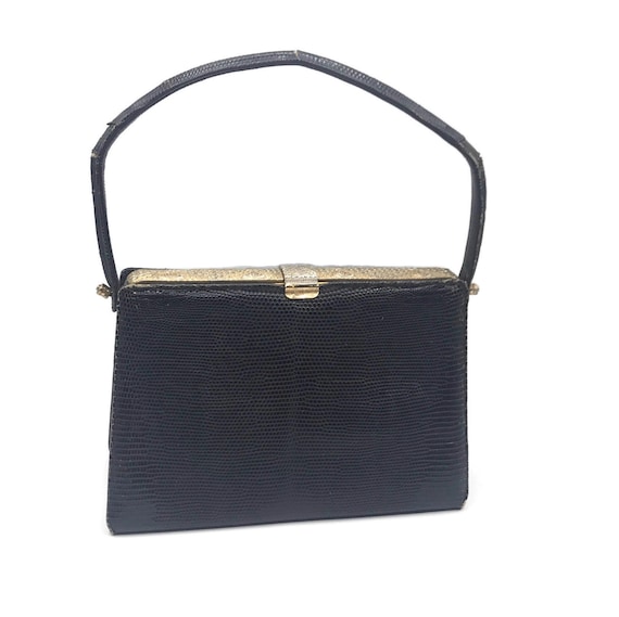 Vintage 1940s Handbag Rendl Original, Alligator B… - image 1