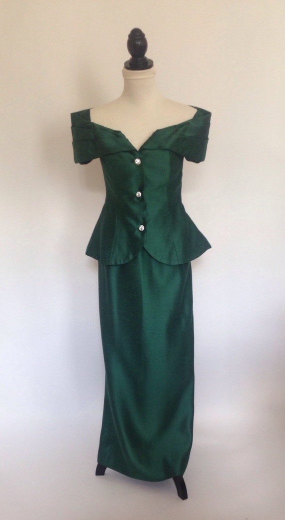 1960's Evening Dress Skirt Jacket Ensemble Dessy'… - image 3