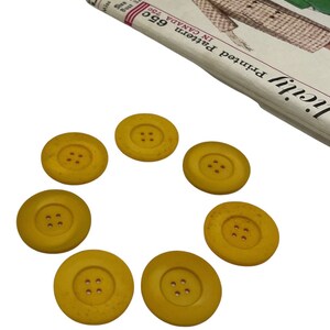 【在庫僅少】 Celluloid Big Vintage Buttons, of Set Butterscotch, Round パンツ