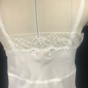 Vintage Lingerie White Full Slip, Barbizon Acclaim, Slip Dress, Nylon and Lace, Size Miss 16, Goddess Wear, Nightie Slip, Bust 34 image 9