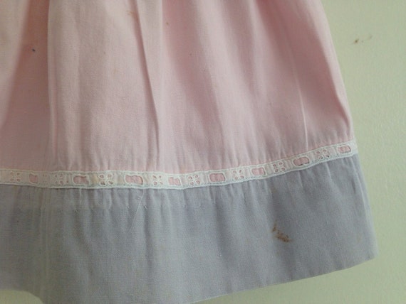 Vintage 40's Toddler Dress Patricia Ann Pink and … - image 3