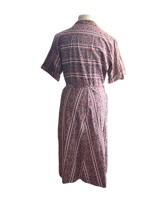Vintage 1950s Cotton Shirtwaist Dress, Joyce Lane… - image 6