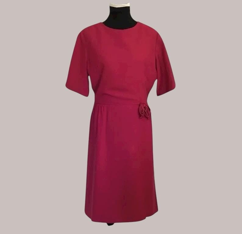Red Pencil Dress 1950 - Etsy