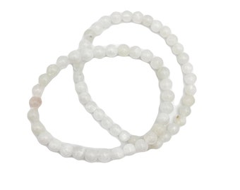 Moonstone Stretch Bead Bracelet