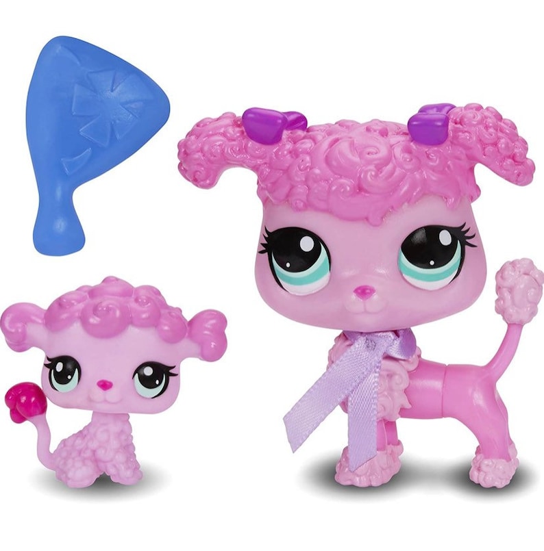 Mommy and Baby Poodle LPS Littlest Pet Shop Set Etsy