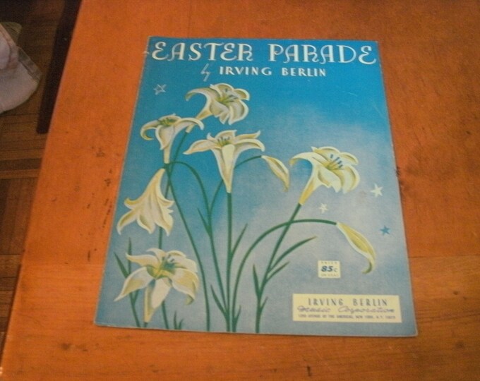 1960 Sheet Music Easter Parade by Irving Berlin Colorful Lily ...