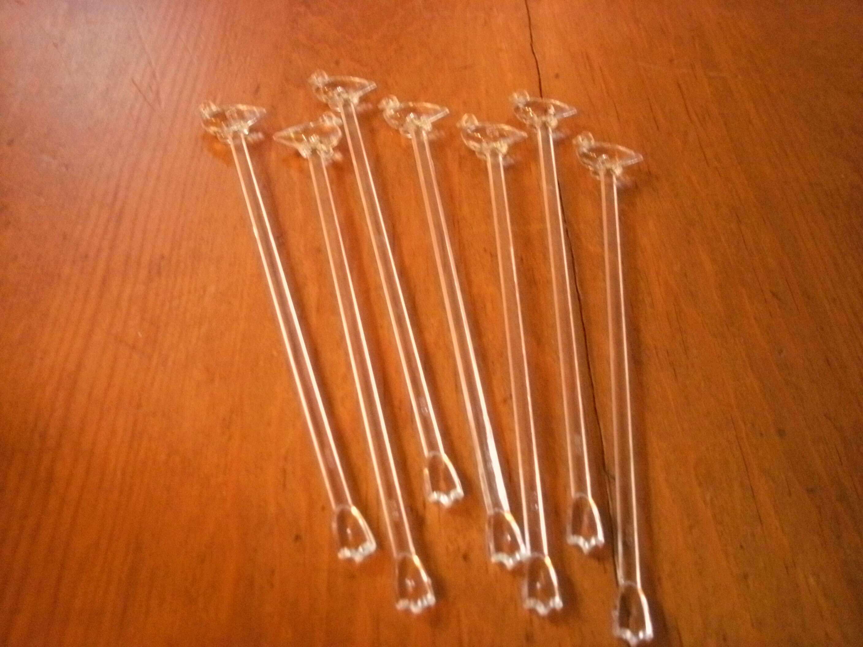Seven Vintage Clear Plastic Swizzle Sticks With Ducks 6 Etsy