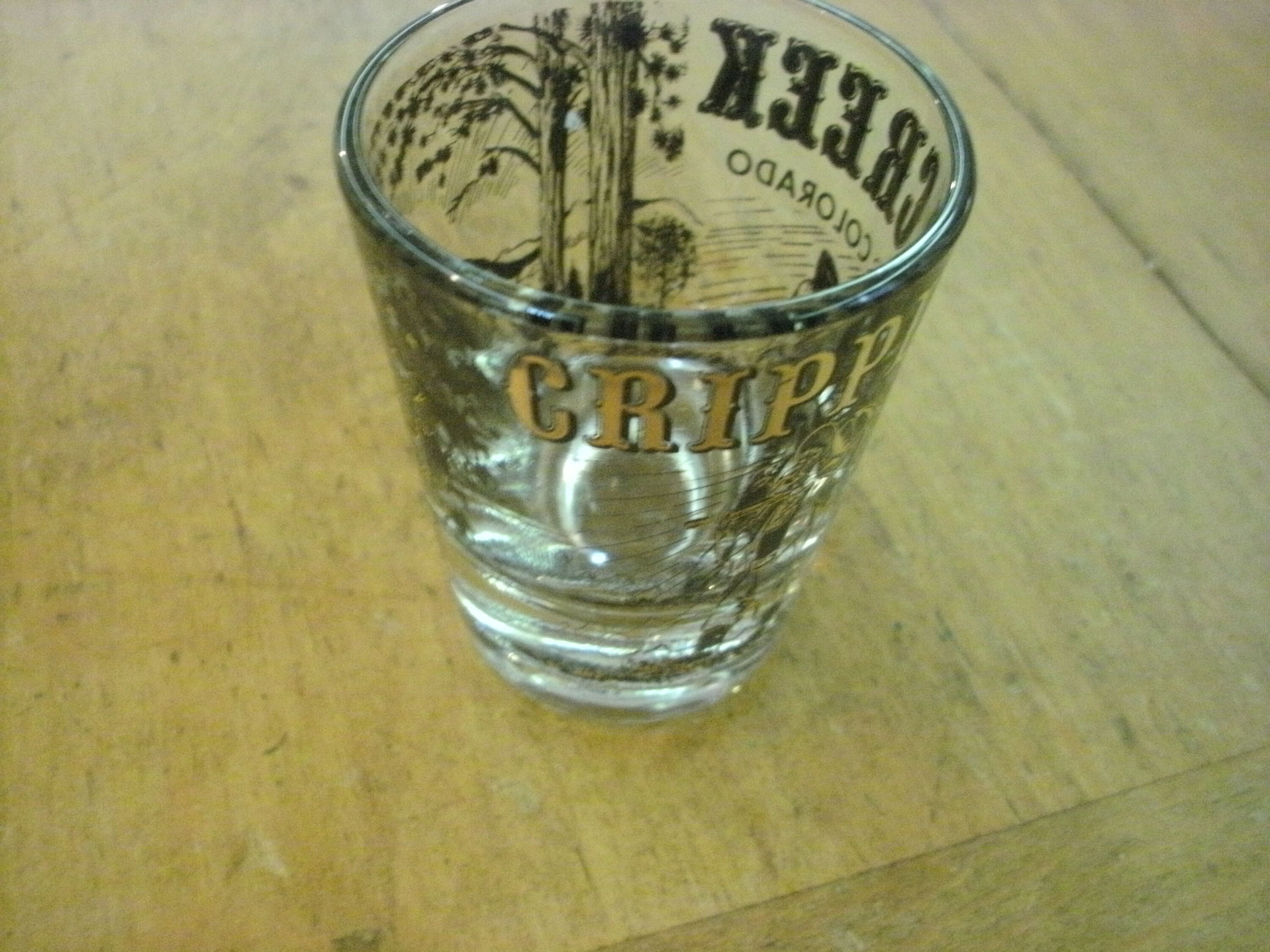 Vintage Single Souvenir Shot Glass Cripple Creek Colorado Gold Etsy