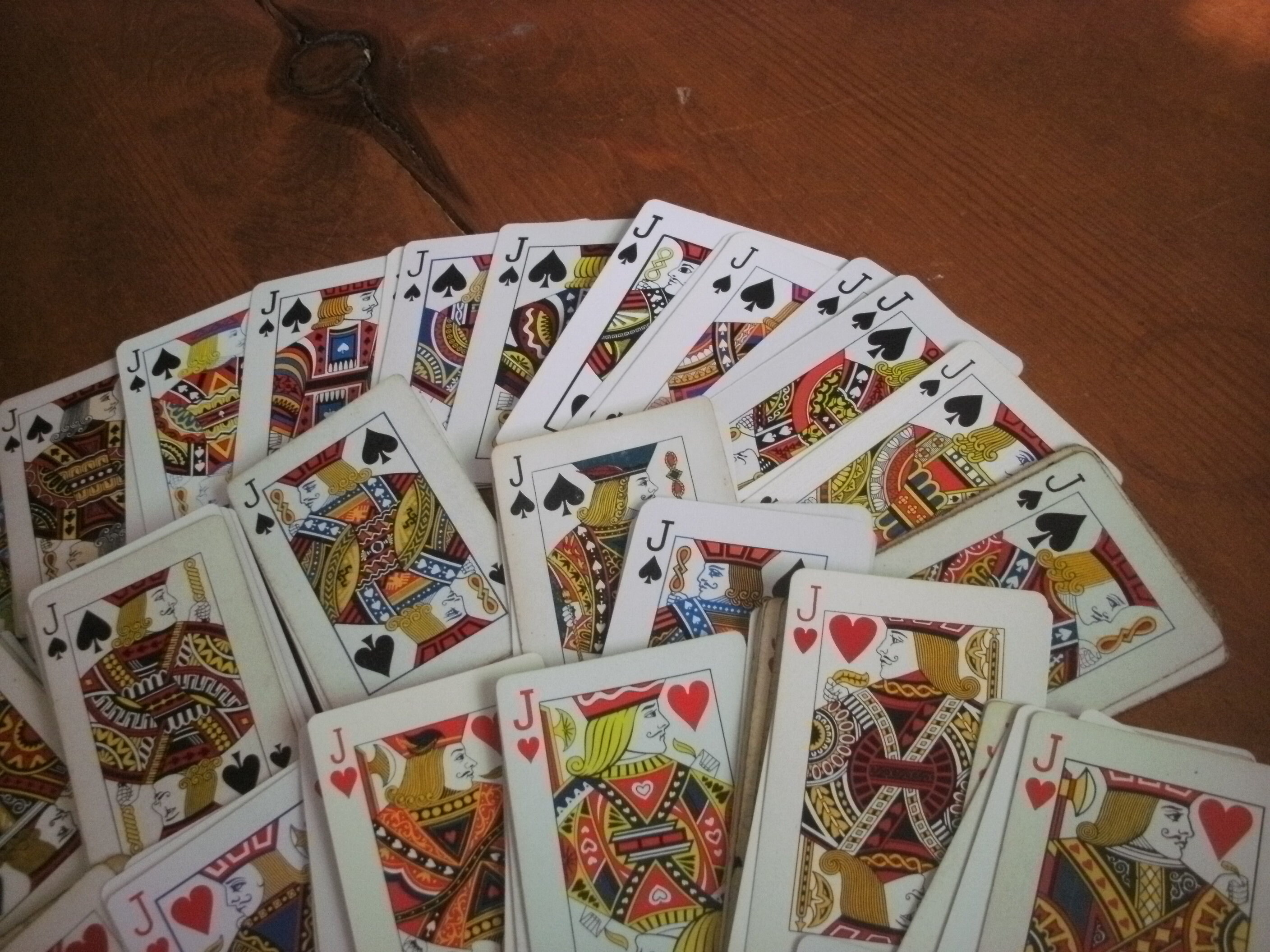 Vintage One Eyed Jacks Playing Cards Hearts Spades All Etsy
