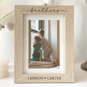 Brothers | Personalized Picture Frame | Sisters Siblings Gift | Mother&#39;s Day Gift | Boy Mom Gift | Mommy&#39;s Mama&#39;s Boys | Custom Names