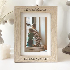 Brothers | Personalized Picture Frame | Sisters Siblings Gift | Mother's Day Gift | Boy Mom Gift | Mommy's Mama's Boys | Custom Names