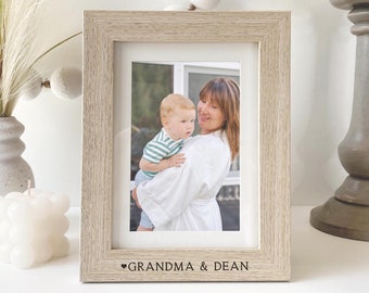 Grandma & Me Personalized Picture Frame | Nana Nonna Gramma Birthday Gift | Mother's Day Gift | Personalized Photo Gift for New Grandmother