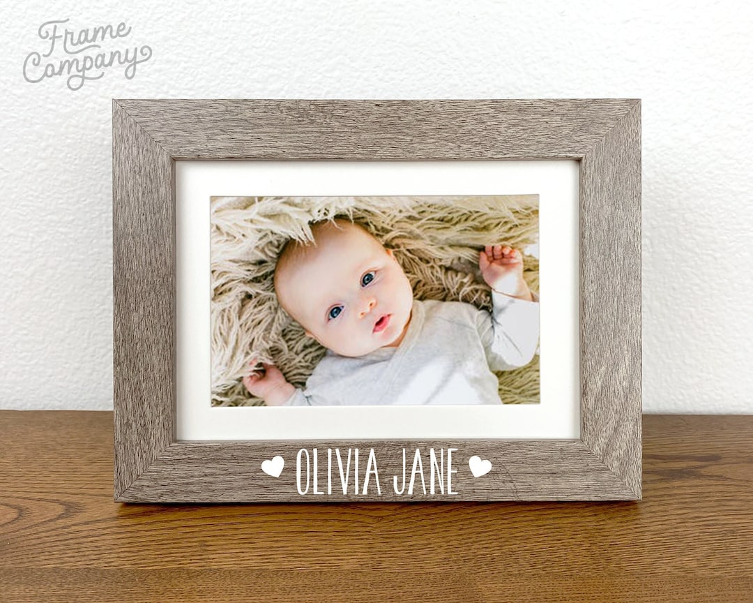 Personalized Baby Name Picture Frame Child's Name Frame First Mother's