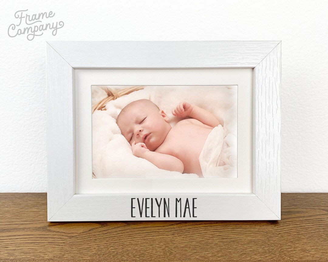 Personalized Baby Name Picture Frame Child's Name Frame Etsy