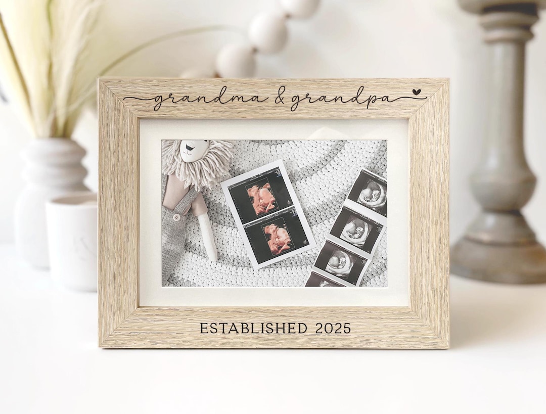 New Grandparent Gifts, New Grandparents Gift, Ultrasound Frame, Personalized Picture Frame, New Grandparent Gifts New Grandparent Gift Ideas
