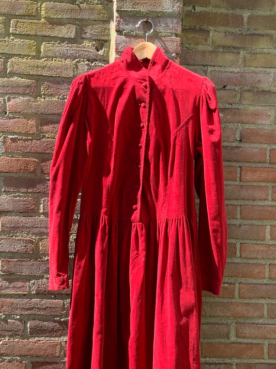 Laura Ashley vintage red dress - image 8